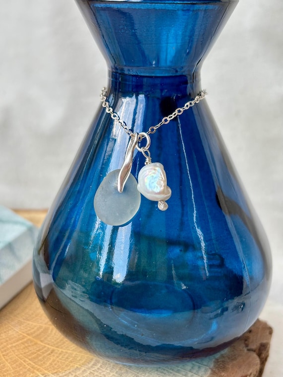 grado Creta un altro collana girocollo in vetro e argento Maiale Forza motrice m