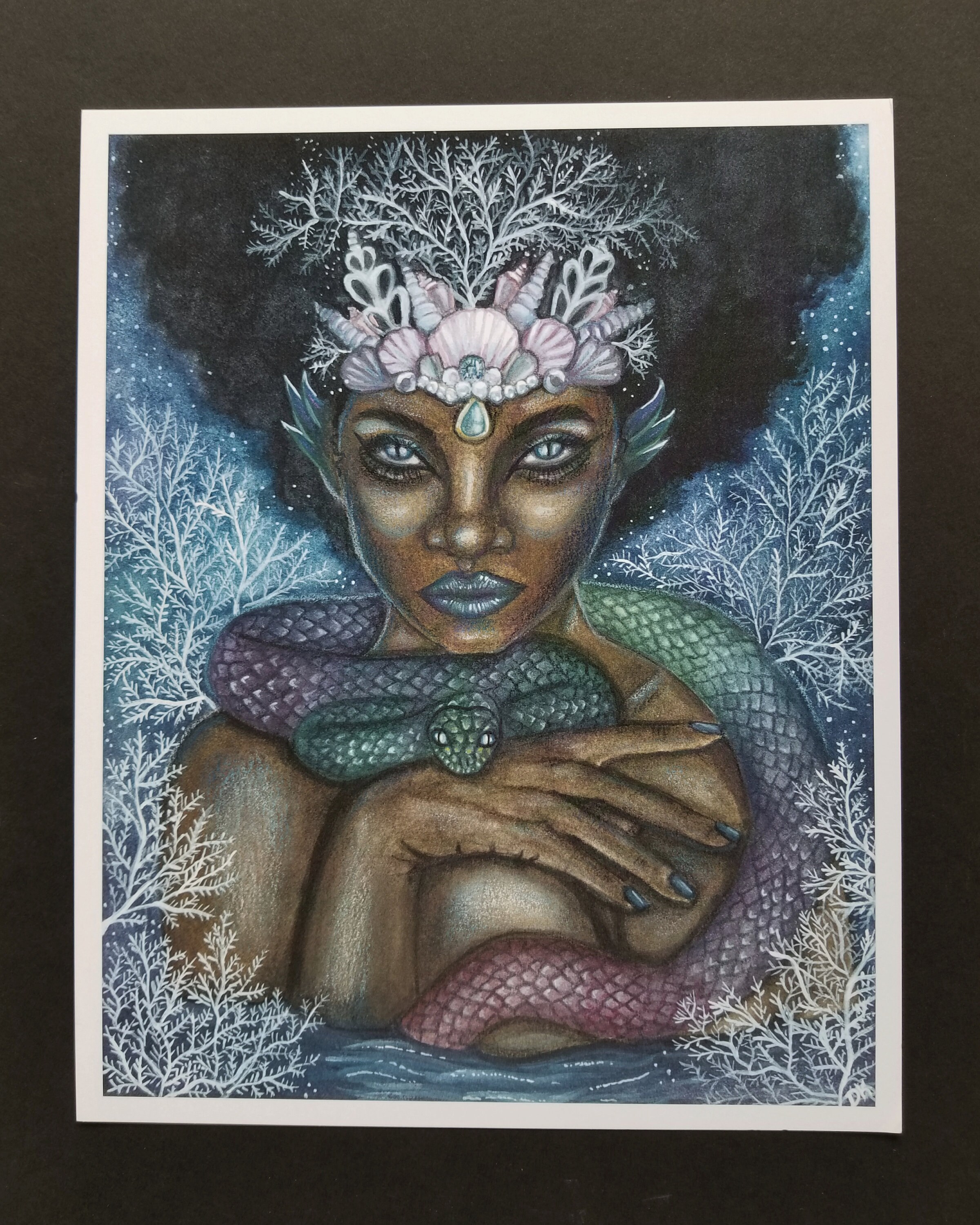 Mami Wata- 8 by 10 Fine Art Print - Etsy