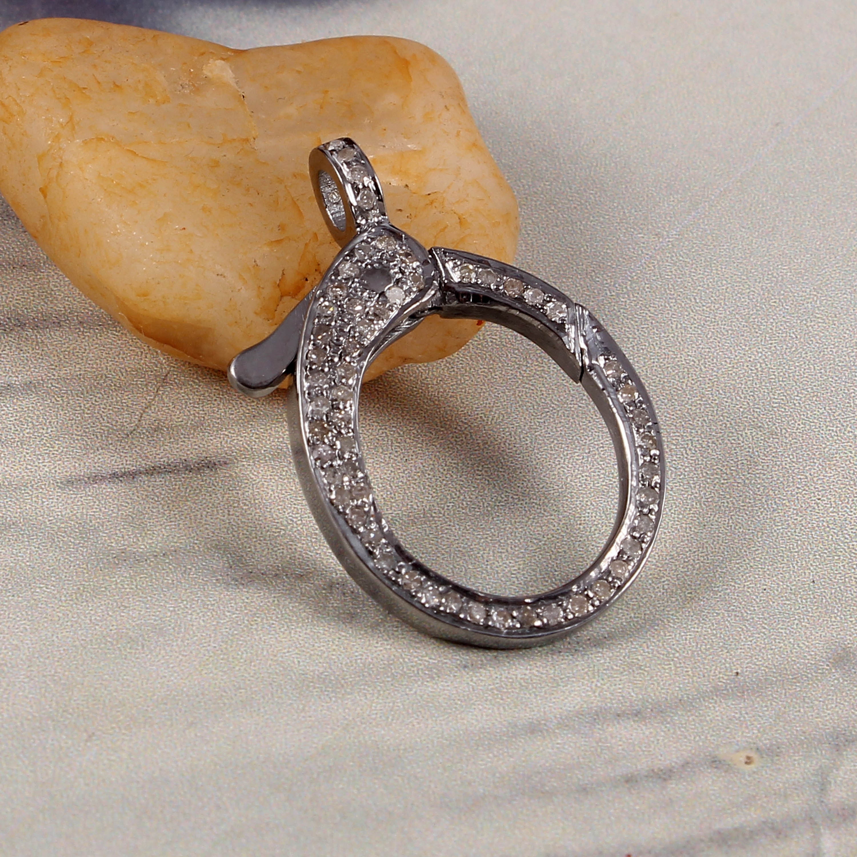 925 sterling handmade Clasp Diamond jewellery Etsy