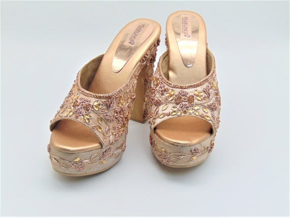 Carlton London Rose Gold Heels - Buy Carlton London Rose Gold Heels online  in India