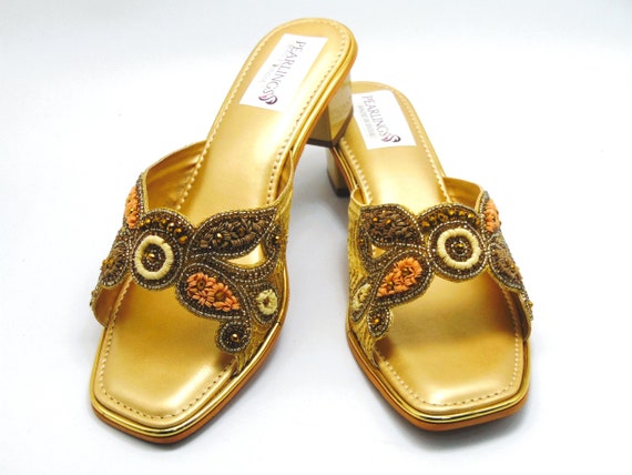 Indian Traditional Party Wear Heel's Sandal Casual Ethnic Women's Shoes |  eBay