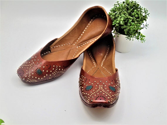 Les chaussures en cuir v ritable de souche indienne cousues la