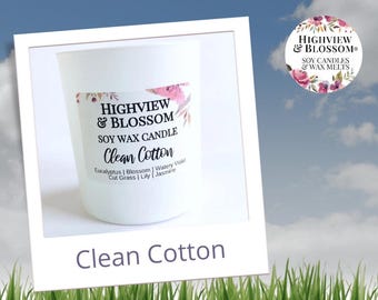 CLEAN COTTON Soy Candle 30cl