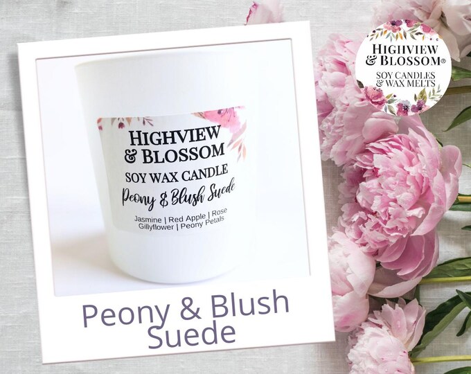PEONY & BLUSH SUEDE Soy Candle 30cl
