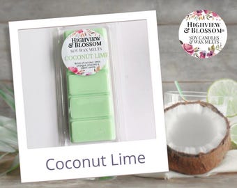 COCONUT LIME Soy Wax Melt Bar