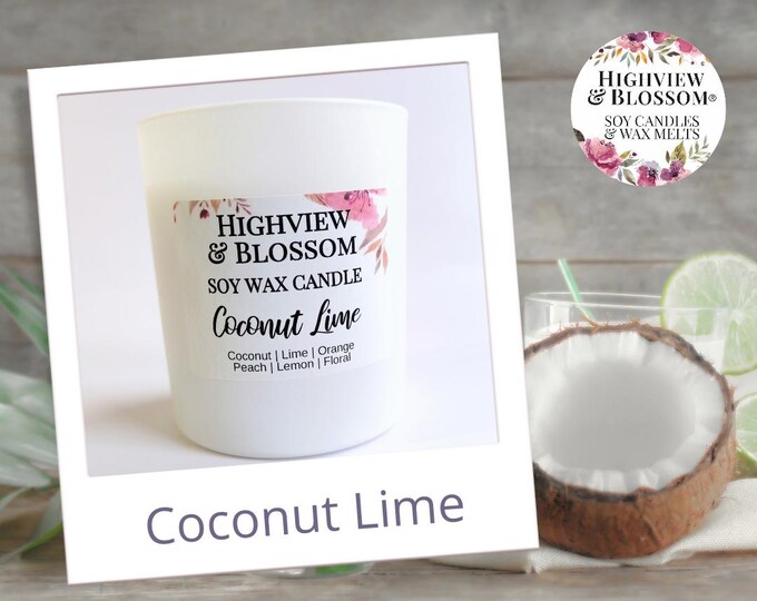 COCONUT LIME  Soy Candle 30cl