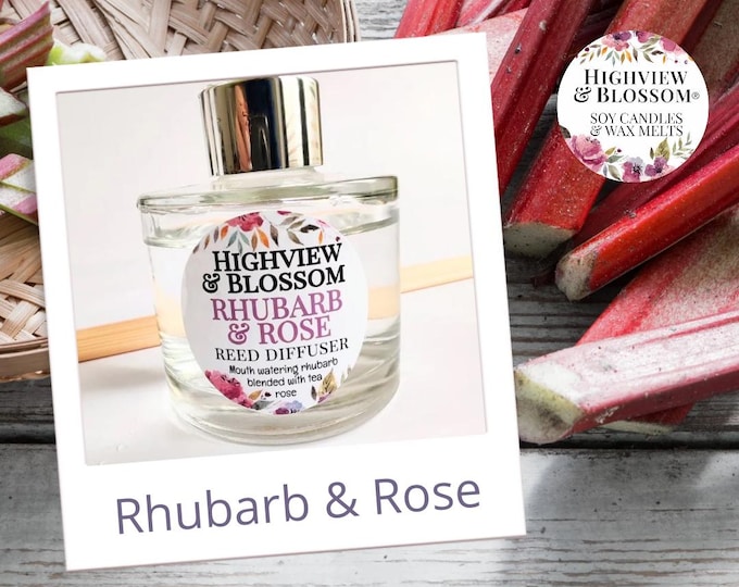 RHUBARB & ROSE Reed Diffuser (and refill option)