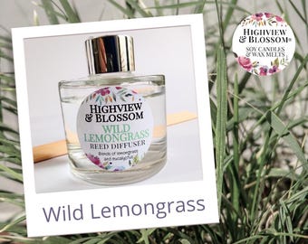 WILD LEMONGRASS Reed Diffuser (and refill option)