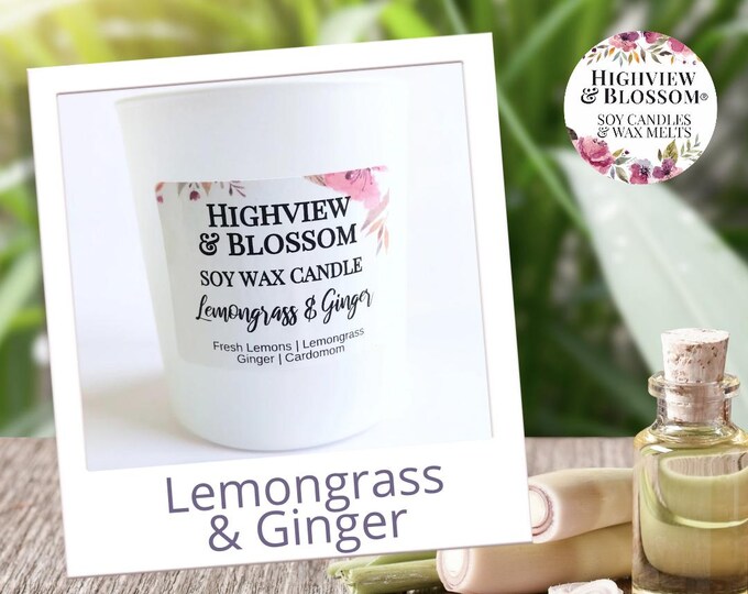 LEMONGRASS & GINGER Soy Candle 30cl