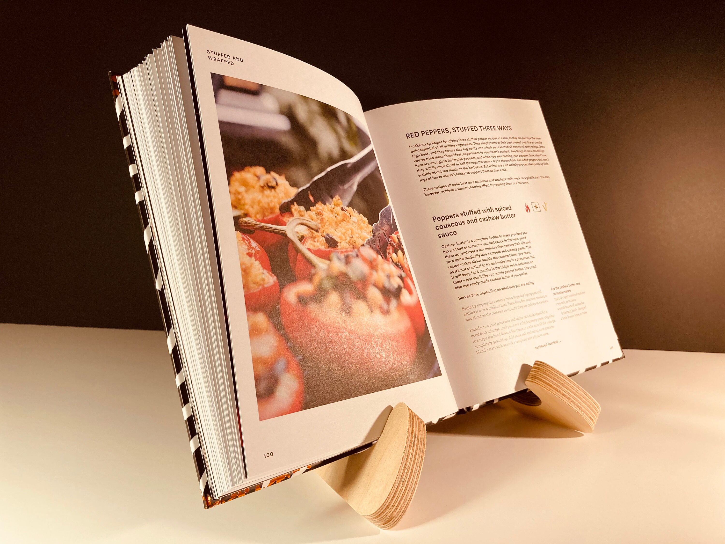 Cookbook stand book stand display book stand recipe book Etsy