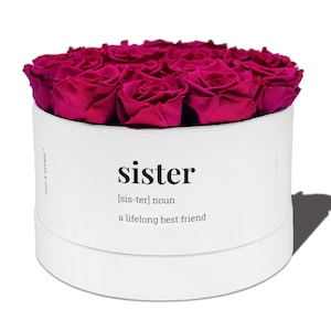 Preserved roses, gift for sister, forever rose,