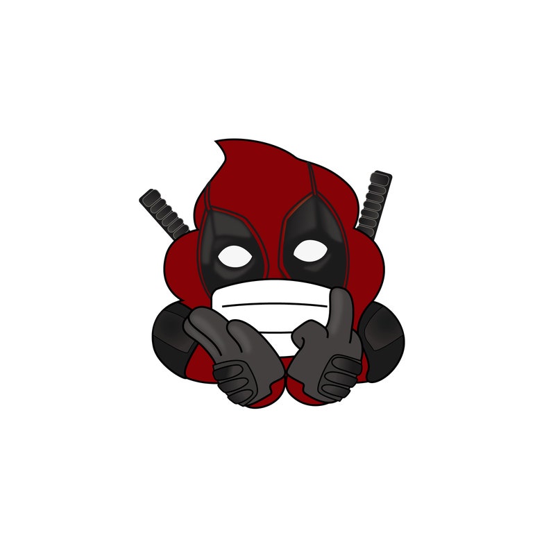 Download Deadpool poo emoji SVG Emoji Clipart Emoji Svg Files | Etsy