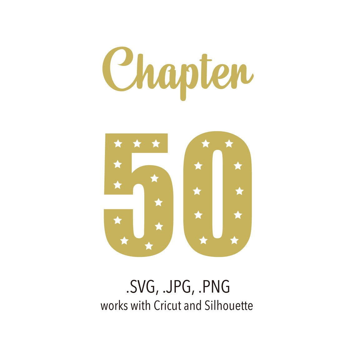 Chapter 50 Svg File, Svg Png Jpg Files for Cricut, Lasercutting, T ...
