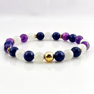 Gemstone gift bracelet, Christmas gift bracelet, Christmas gift jewelry, Crystal gift bracelet, gift for Mom, gift for girlfriend
