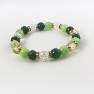 Quartz bracelet, Beaded bracelet, gemstone bracelet, stacking bracelet, jade bracelet, crystal bracelet