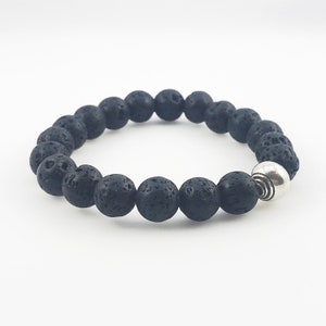 Men&#39;s beaded bracelet, lava bracelet, healing bracelet,  lava stone bracelet,