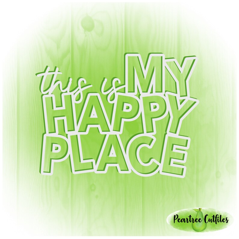 This is My Happy Place SVG PNG JPG Cutfile Etsy