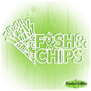 フィッシュアンドチップス SVG PNG JPG カットファイル