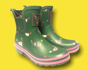 Rubber boots, Funky Wellies, Evercreatures, 100% rubber, vegan, waterproof, rainwear, wellington boots, rainy weather, festival