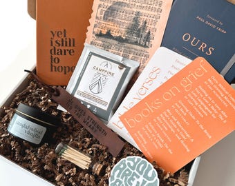 Grieving Dad Care Package, Bereavement Gift Set, Miscarriage Gift Journal, Candle, Coffee