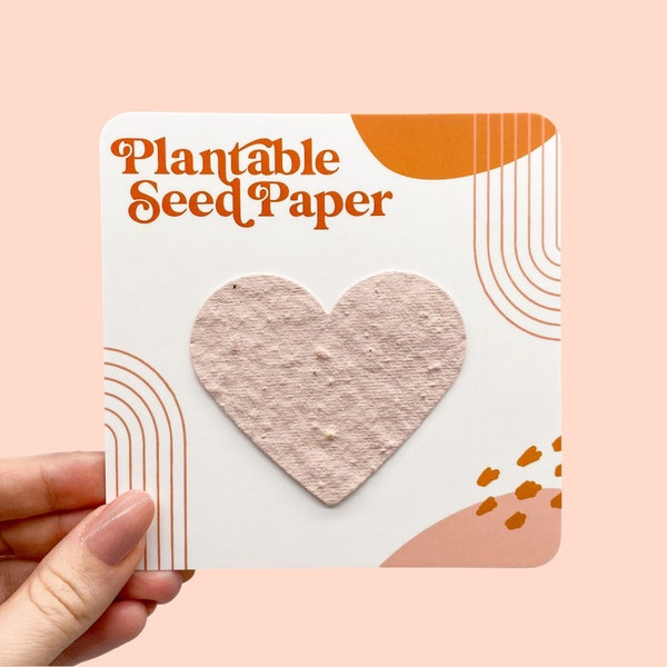 Plantable Seed Heart Card: Wildflower Sympathy Gift