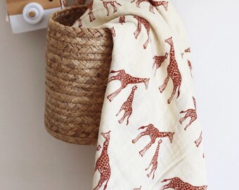 giraffe muslin blankets