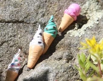 Handmade Clay Ice Cream Cones