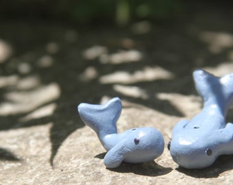 Handmade Clay Whales