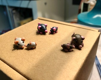 Handmade Clay Mice