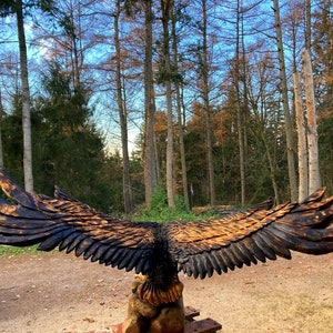 Eagle, homemade from wood
