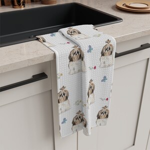 Shih Tzu-theedoek + GRATIS digitale verjaardagskaart