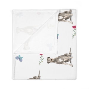 Irish Wolfhound Baby Swaddle Blanket: for new born image 3