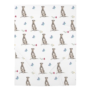Irish Wolfhound Baby Swaddle Blanket: for new born image 2