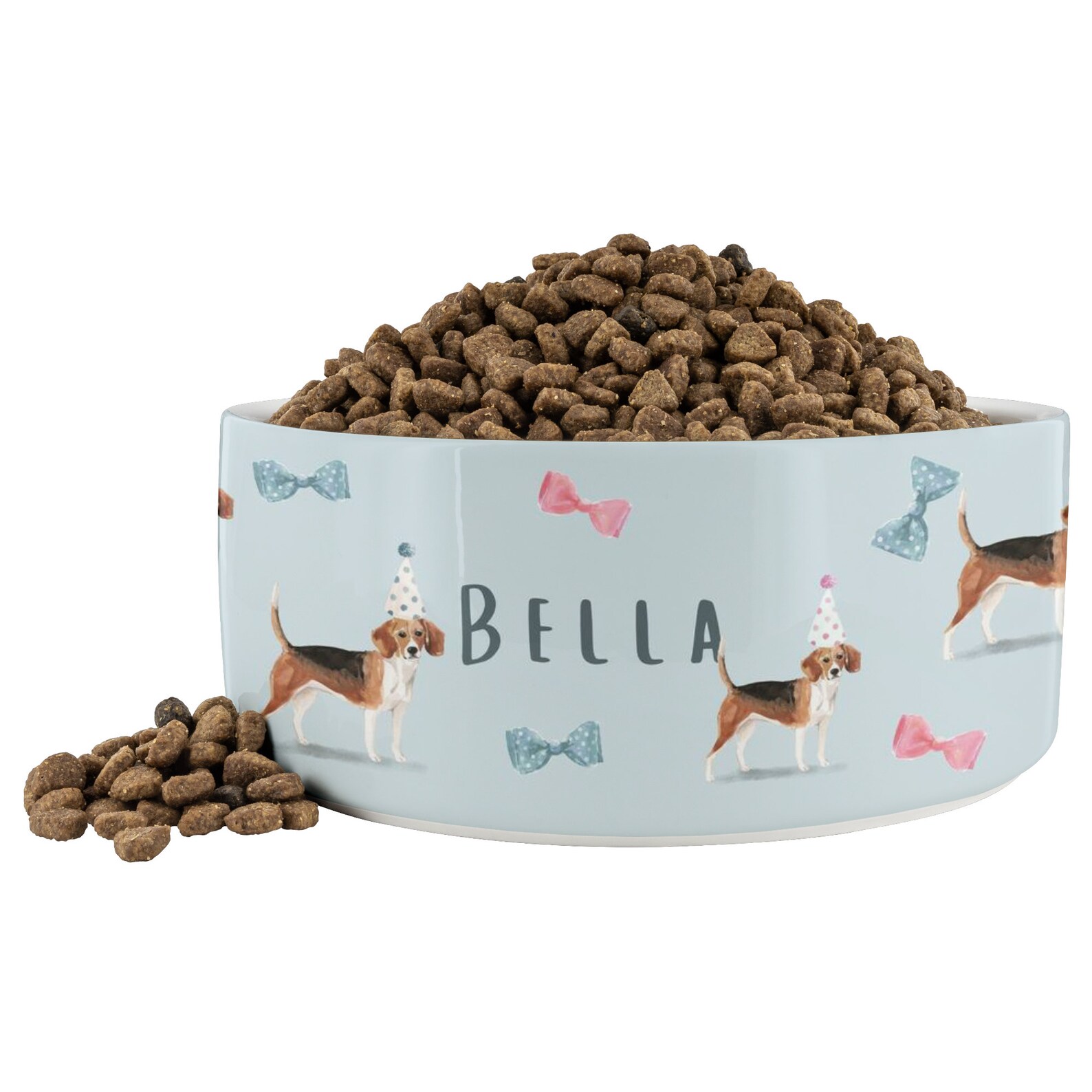 Dog bowl with Beagle Dog bowls Personalized dog bowl for dog Etsy