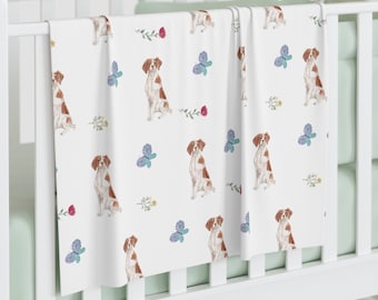 Couverture pour bébé chien épagneul breton
