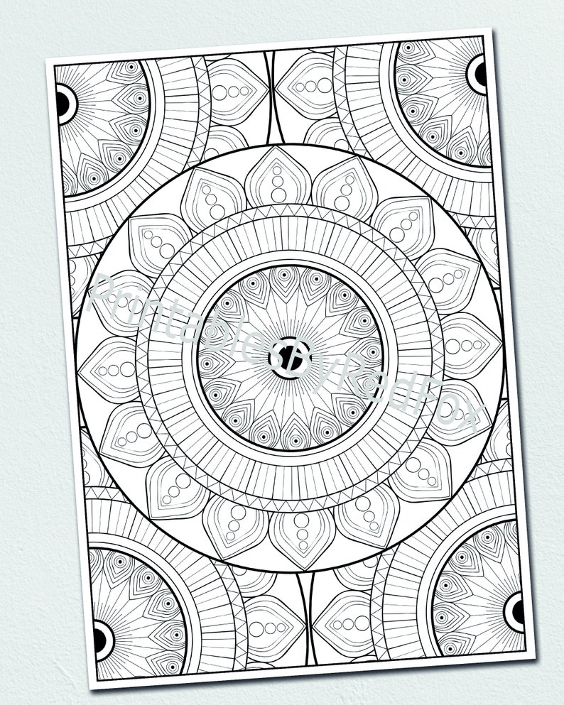 5 wunderschöne Mandalas für Erwachsene Vol_2 Sofort Download | Etsy