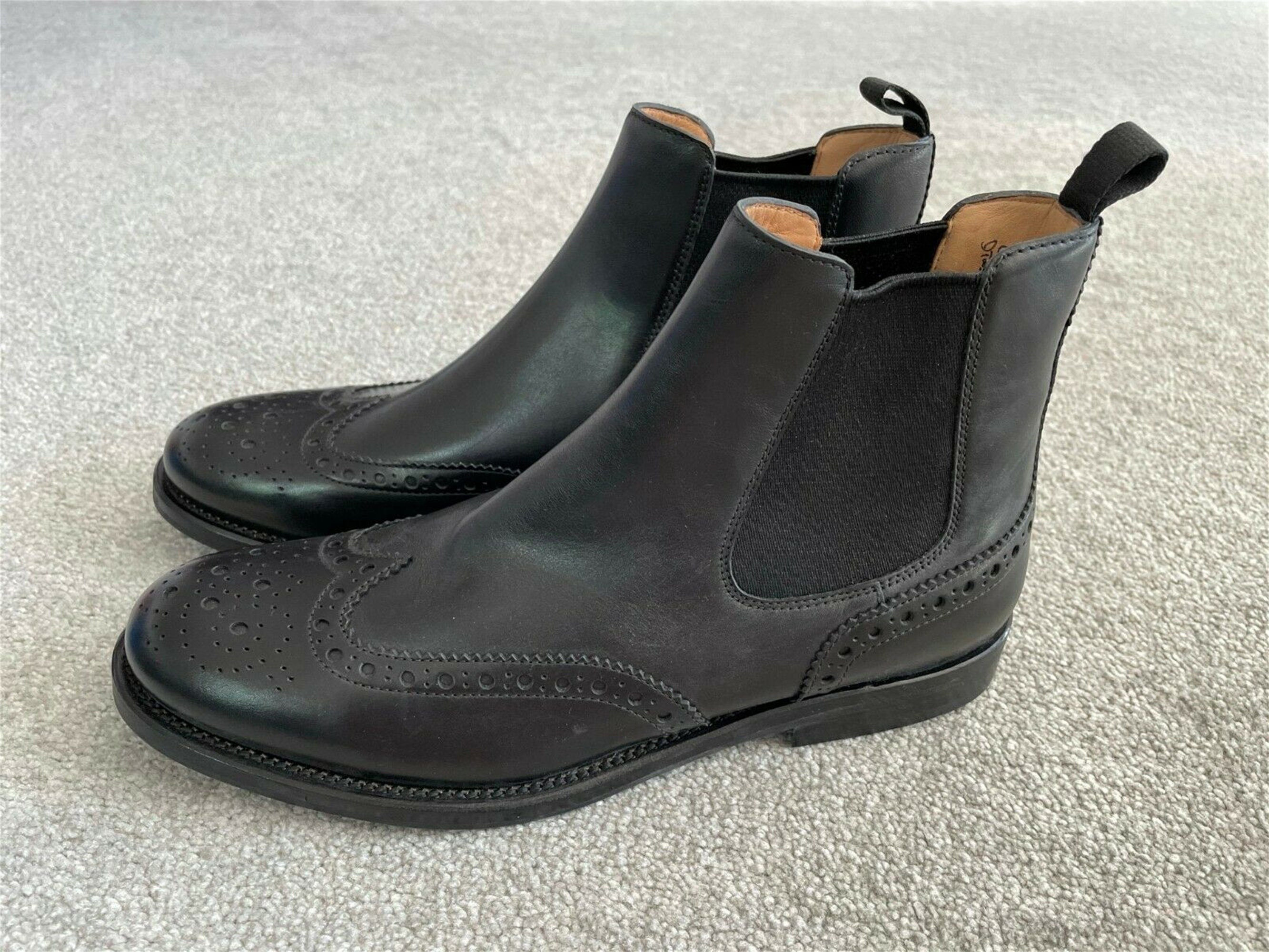 Womens brogue boots - Etsy Nederland