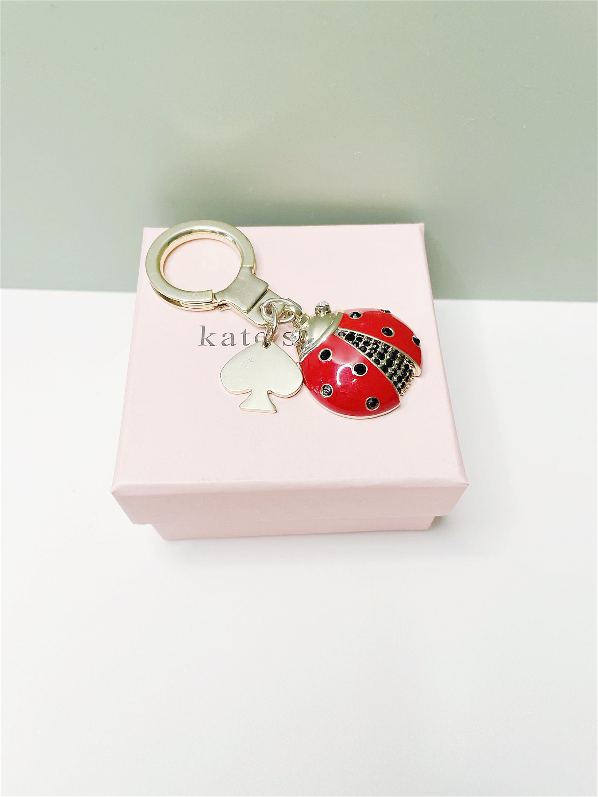 Kate Spade New York Silver Tone Ladybug Key Chain/ Keyring/ - Etsy