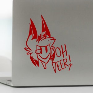 Oh Deer! Alastor Hazbin Hotel Inspired Vinyl Decal