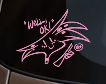 Well Ok! Angel Hazbin Hotel Inspired Vinyl Decal