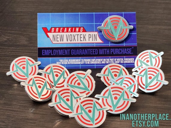 Voxtek Logo Hazbin Hotel Inspired Hard Enamel Pin - Etsy