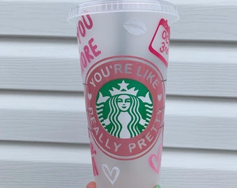 Mean Girls Starbucks Venti Cold Cup | Pink Reusable Cup