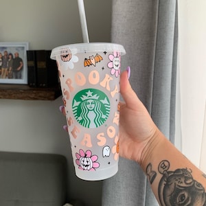 SPOOKY SEASON CUP | Starbucks cup | Halloween | Halloween starbucks cup | Cold cup | Spooky season | Halloween Cup | custom cup | Fall