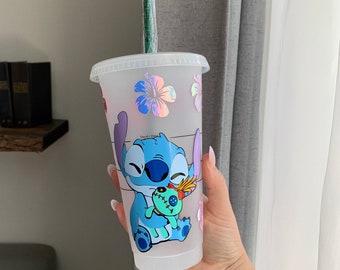 Lilo and Stitch Starbucks Cup | Stitch Cold Cup | Custom Disney Cup | Cute Iced Coffee Tumbler | Gift for Disney Lover