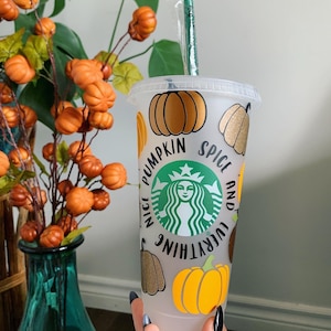 PUMPKIN SPICE CUP | Starbucks cup | Halloween | Halloween starbucks cup | Cold cup | Starbucks | Halloween cup | Pumpkins | Pumpkin Spice