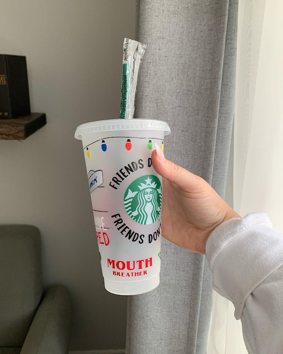 STRANGER THINGS CUP Stranger Things Starbucks Cup Demogorgon Tumbler Dustin  Steve Harrington Netflix Eleven Hawkins 