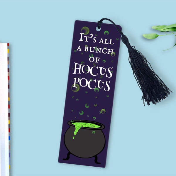 Hocus Pocus Halloween Bookmark It’s all a bunch of hocus Pocus movie 18x6cm bookmark