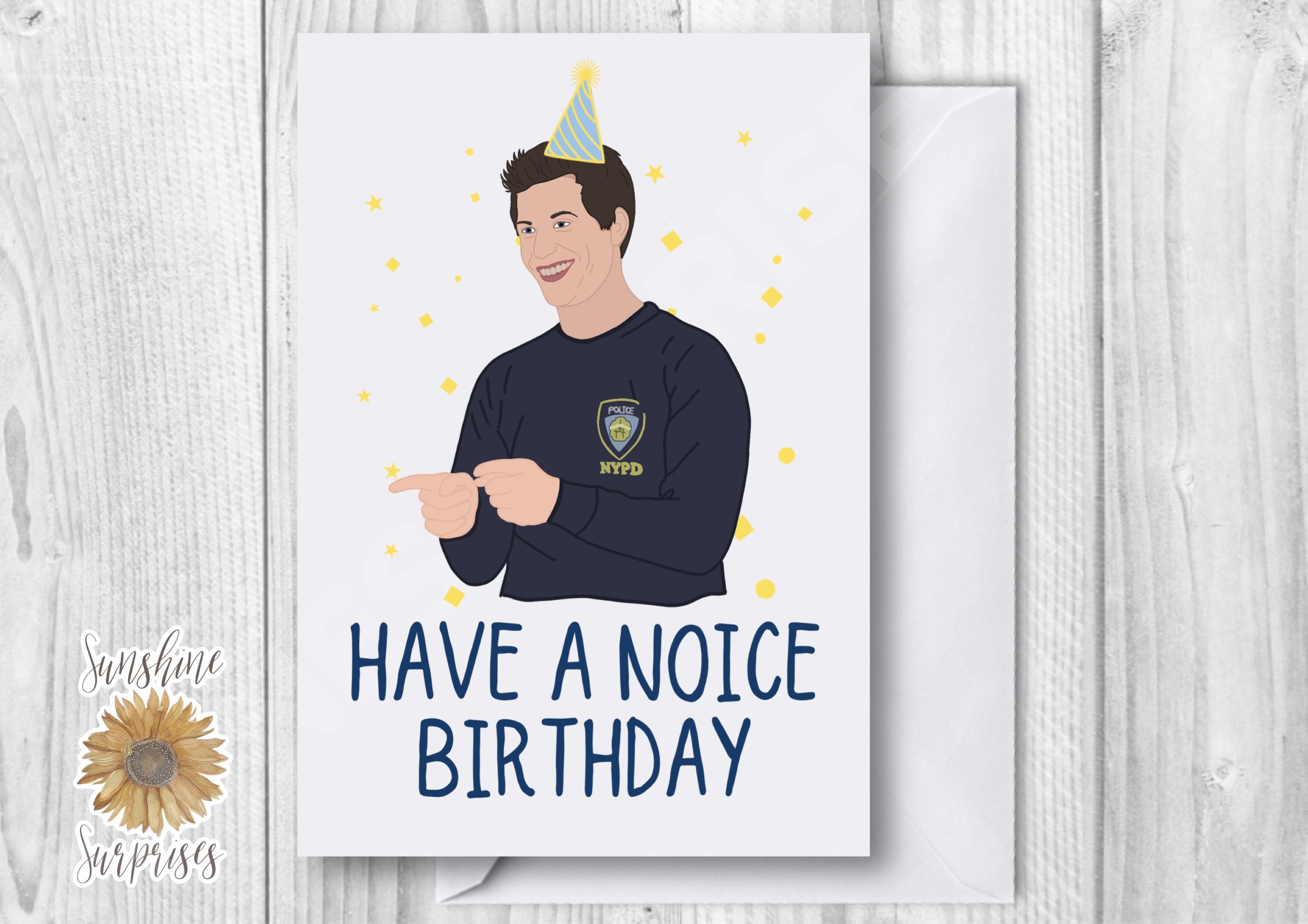 Brooklyn 99 Birthday Card Have a noice birthday Greetings Card | Etsy