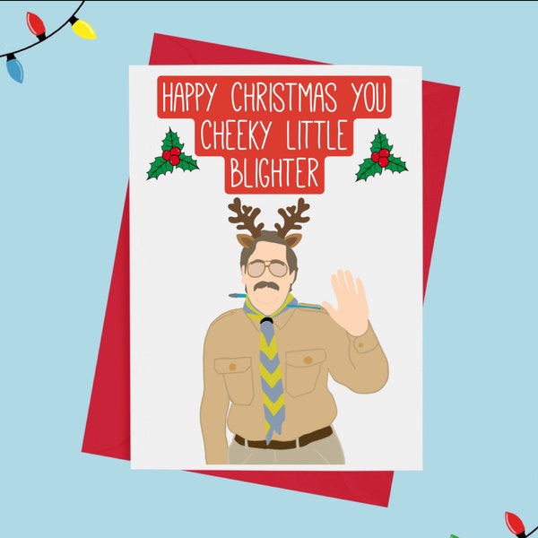 Pat Cheeky BBC Ghosts Christmas Card