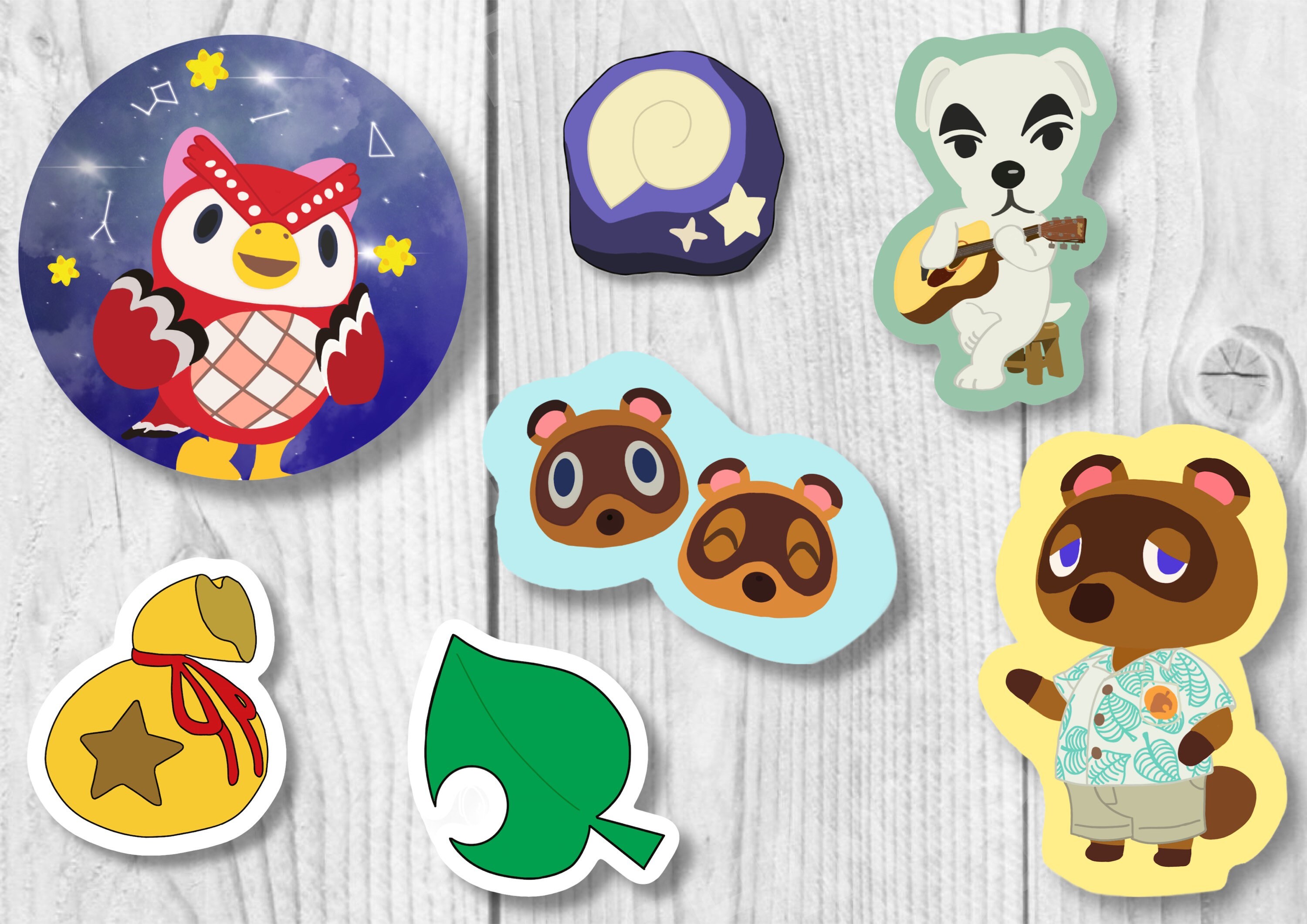 Animal Crossing Stickers Individual or 7 sticker pack Laptop Etsy